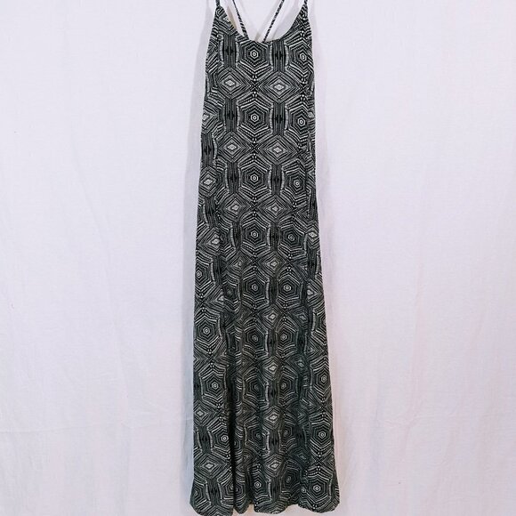Black & White Tie Strap Nea Maxi Dress w/Built in Bra Size XS - Picture 1 of 12